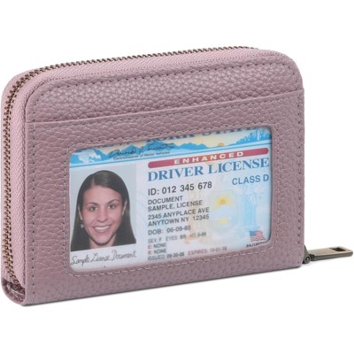 FATMOON Leather Wallet For Women - RFID Blocking Stylish & Compact Card Holder with ID Window Slim Design for Everyday Use,Travel,Work