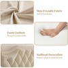 Upholstered Canopy Bed Frame Full Size with headboard, Button Tufted, Nailhead Trim Design - 3 of 4