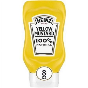 Pack Of 3 - Heinz 100% Natural Yellow Mustard Bottle - 8 Oz - 1 of 1