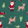 Carter's Just One You® Toddler Boys' 2pk Cotton Long Sleeve Striped Santa & Christmas Print Snug Fit Footed Pajama - Green/Red - 3 of 4