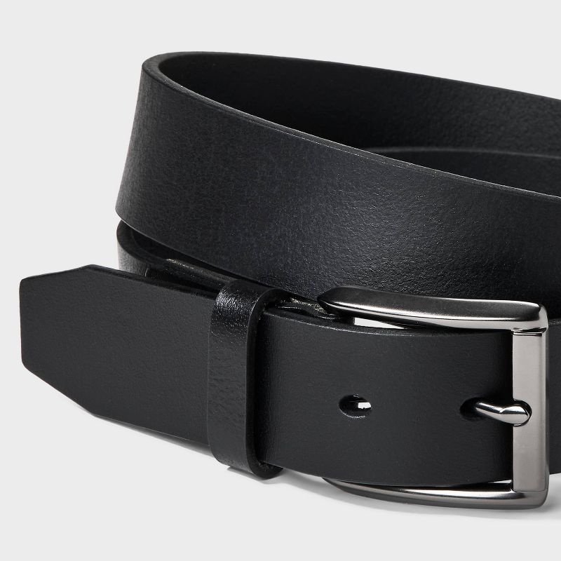 Men's Casual Leather Belt - Goodfellow & Co™ Black, 4 of 5