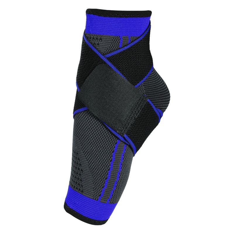 Unique Bargains Ankle Support Braces with Strap Adjustable Breathable Ankle Wrap Brace for Sports Running 1 Pcs, 1 of 7