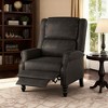 MAYEERTY Gray Faux Leather Pushback Recliner Chair, Ergonomic Design for Living Room, Bedroom & RV - 2 of 4