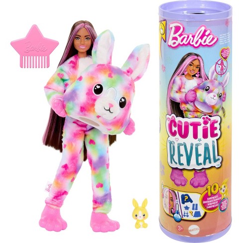 Barbie Cutie Reveal Bunny Doll & Accessories, Color Dream Series With ...