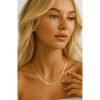 Hollywood Sensation Snake Chain Necklace – Sleek and Timeless Elegance 14 Inches Gold - 2 of 4