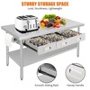 NSF Work Tables with Drawer, Metal Dining Prep Table for Home Kitchen Dining Room Garage Warehouse - 2 of 4