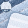 PiccoCasa Microfiber Striped Bathroom Rugs Shaggy Soft Thick and Absorbent Bath Mat - image 4 of 4