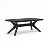 Cross Leg Rectangular Coffee Table (48in x 24in / 1220mm x 610mm) - 3 of 4
