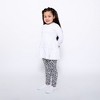 Mixed Up Clothing Girls Tiered Tunic and Legging Set - White/Black/Hello - 2 of 4