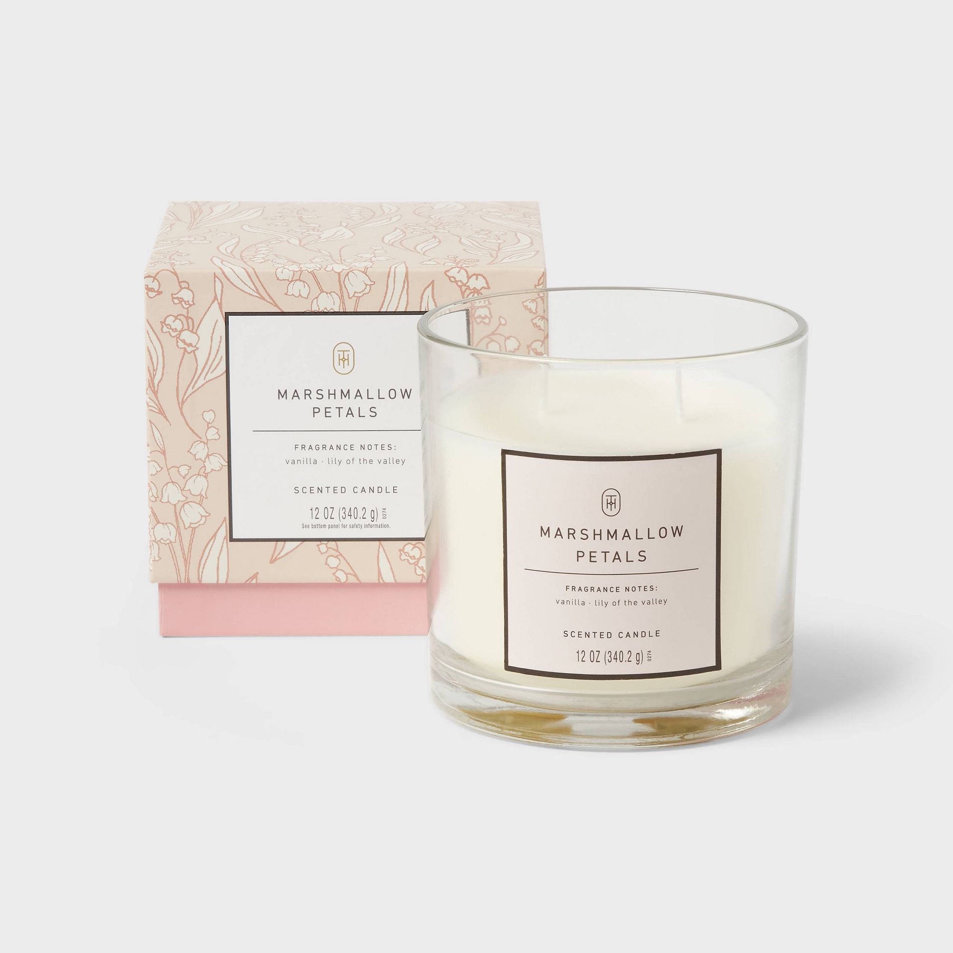 2 Wick Boxed Marshmallow Petals Candle - Threshold™