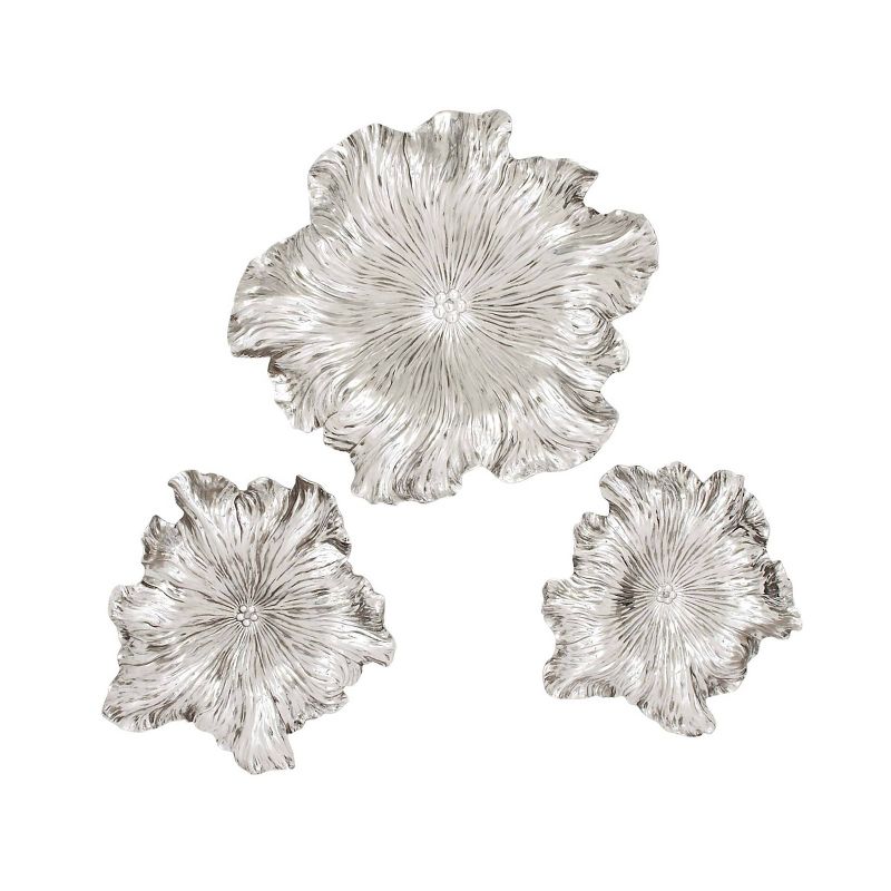 Set of 3 Polystone Floral 3D Wall Decors - Olivia & May, 5 of 19