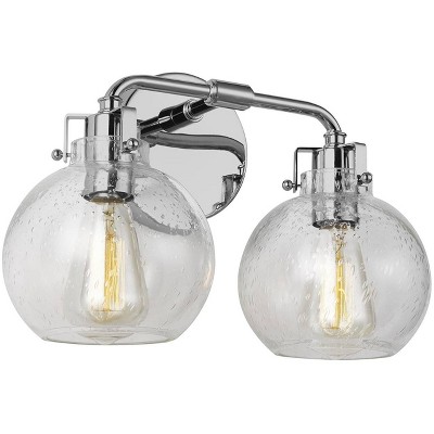 Generation Lighting Clara 14 3/4" Wide Chrome 2-Light Wall Sconce