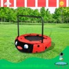 VisioGear Kids Trampoline with Foam Handle, Round Bouncer for Kids, Red, 36"*36"*31" - 4 of 4