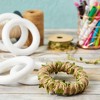 Bright Creations 24 Pack White Foam Ring Circles for Crafts, Wreath Forms, Craft Supplies (4.6 Inches) - 2 of 4