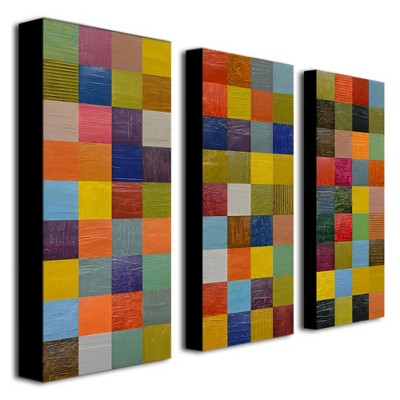Trademark Fine Art - Michelle Calkins 'Color Collage 108' Canvas Art