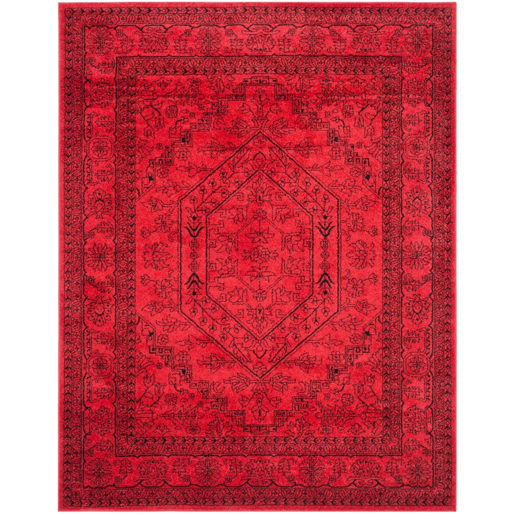 9'x12' Aldwin Area Rug Red/Black - Safavieh