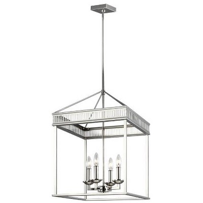 Generation Lighting Woodruff 16" Nickel 4-Light Foyer Pendant Light
