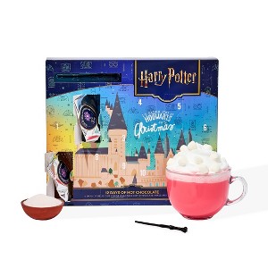 HARRY POTTER 12 Days of Hot Chocolate, Includes 12 Color-Changing Hot Chocolate Mixes in 4 Colors & 1 Stir Wand, Officially Licensed, Advent Calendar - 1 of 4