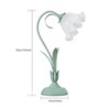 YIYIBYUS Flower Shaped Task and Reading Desk Lamp with Glass Lampshade - 3 of 4