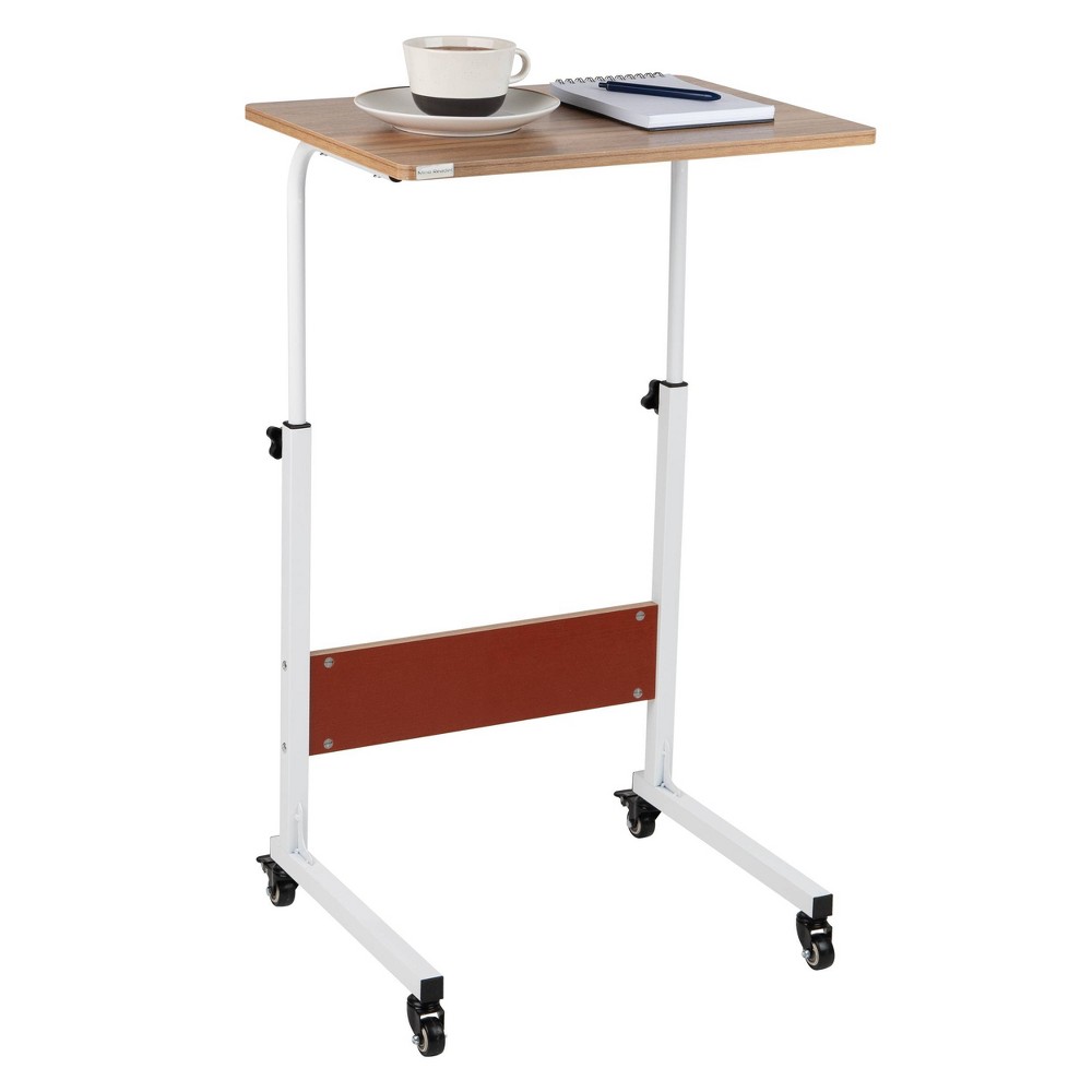 Photos - Accessory Mind Reader Woodland Collection Mobile Sit-Stand Laptop Desk White