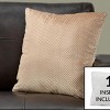 TopComfy Support Pillow Decorative Throw Pillow with Soft Polyester Insert for Sofa or Bed Use, Beige, 17"*17"*2" - 2 of 4