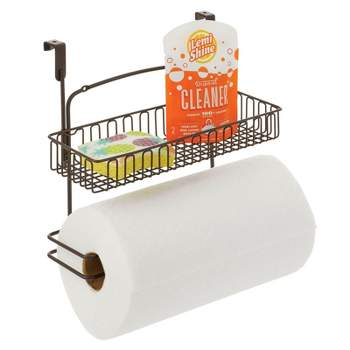 1pc Kitchen Paper Towel Holder & Plastic Wrap Storage Rack, No Drilling  Napkin Hanger For Cabinet And Drawer, Wall Mount For Home Use
