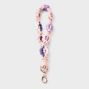 アクセサリー fjknatta__ Girls' Crochet Flower Keychain - Cat & Jack™ Pink/Purple : Target