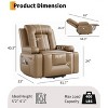 GustoWave Power Lift Recliner Chair - Heat and Massage, Adjustable Back and Legs, PU Leather Sofa Chair Designed for The Elderly - 2 of 4