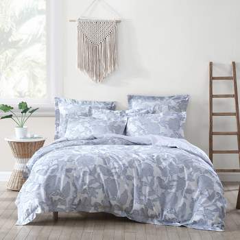 Sloan Floral Jacquard Comforter Set - Queen Comforter and Two Standard Pillow Shams Blue - Villa Lugano by Levtex Home
