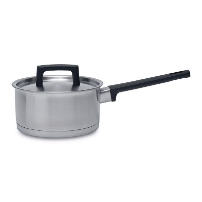 BergHOFF Ron 6.25" 18/10 Stainless Steel Covered Sauce Pan, 1.7 Qt