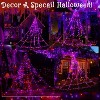 Ollny 454 LED Halloween Web Lights (Purple & Orange, Green Cable, 8 Modes, IP67) - 3 of 4