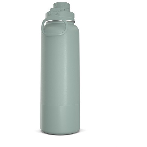 Hydrapeak 40oz Insulated Water Bottle With Straw Lid Matching Color Cap And  Rubber Boot Pale Sage : Target
