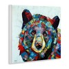 Stupell Industries Modern Kaleidoscopic Bear Portrait Wall Plaque Art - 3 of 4