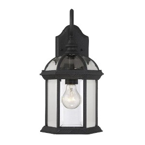 Savoy House Kensington 1 - Light Wall Light in  Textured Black - 1 of 4