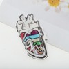 Unique Bargains Halloween Heart Design Claw Clip Colorful 1 Pc - 3 of 4
