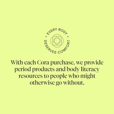 Cora Organic Applicator Free Regular Tampons - 32ct