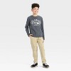 Boys' Long Sleeve 'Colorado National Park' Graphic T-Shirt - Cat & Jack™ Charcoal Gray - 4 of 4