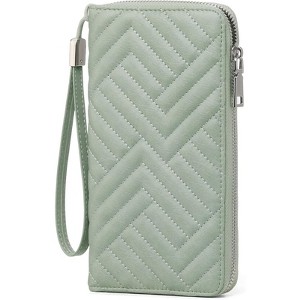 Clotth Women’s RFID Blocking Large Capacity Wallet with Detachable Wristlet - Fashionable PU Leather Clutch Purse for Daily Use,Travel - 1 of 4