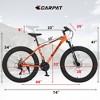 YONWAY 26 Inch Fat Tire Bike, Full Shimano 21 Speed Mountain Bike, Dual Disc Brake, Carbon Steel Frame, Front Suspension for Adult/Youth - 3 of 4