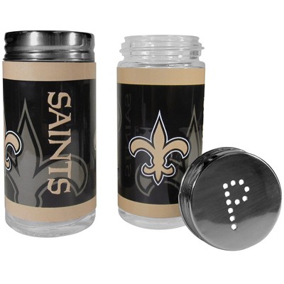 NFL Glass Salt & Pepper Shaker Set - New Orleans Saints
