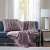 FIONECA Ruched Fur Throw 50x60" - 2 of 4