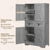 Storage Cabinet with Adjustable Shelves for Bathroom, Living Room, Kitchen Pantry Cabinet - 3 of 4