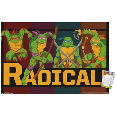 Trends International Nickelodeon Teenage Mutant Ninja Turtles - Radical Unframed Wall Poster Prints