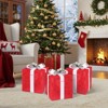 Angel Sar 12" Motorized Pop-up Santa Gift Box, 60 LED Lighted Christmas Decoration with Automatic Motion, Outdoor Indoor Holiday Display - 2 of 4