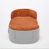 LAOTIES Scandinavian Style Elevated Cat Bed,Breathable Pet Couch With Removable Washable Mattress - 2 of 4