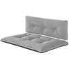 Outsunny 2 Seater Pallet Cushions Outdoor 3.9 in. Thick Replacement Cushions with Tufted Design for Garden, Patio - 4 of 4