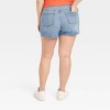 Over Belly Midi Maternity Jean Shorts - Isabel Maternity by Ingrid & Isabel™ - 2 of 4