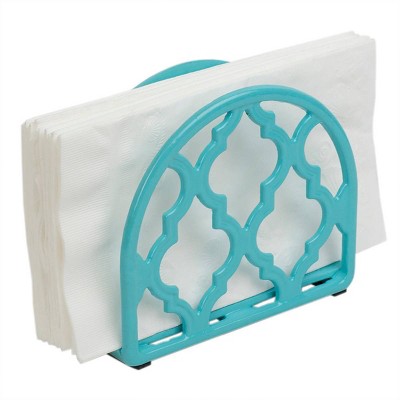 Steel Lattice Napkin Holder Blue - Home Basics