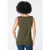 Roaman's Women's Plus Size Fine Gauge Drop Needle Tank Top - 3 of 4