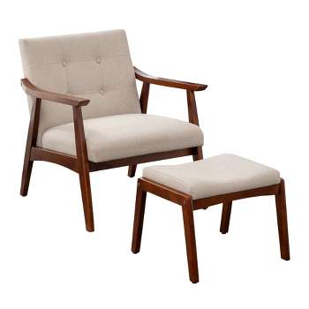 Breighton Home Take a Seat Natalie Accent Chair and Ottoman Set